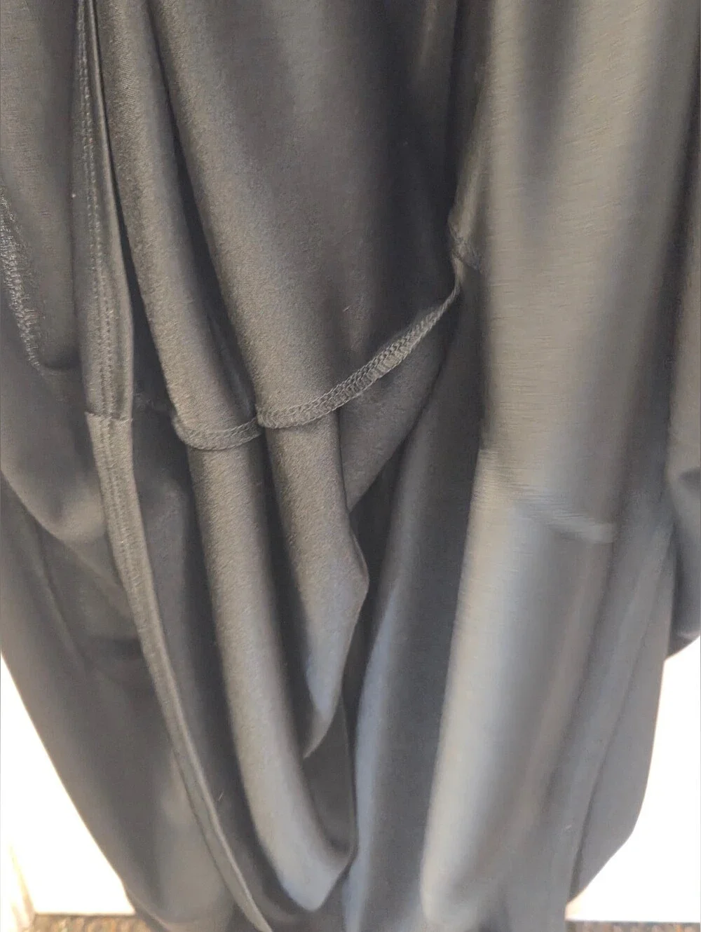 David Meister Black Twist Bust Cap Sleeve Maxi Gown Dress Size 2 Formal